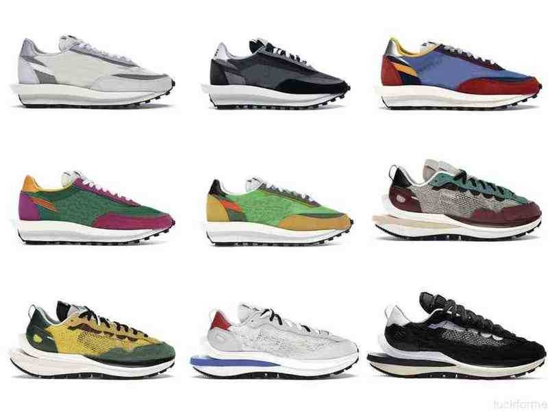 2022 LD Waffle Chaussures de sport Hommes Femmes Sommet Blanc Noir Nylon Bleu Multi Vaporwaffle Méchant Rouge Neptune Vert Sport Fuchsia Jeu Roya