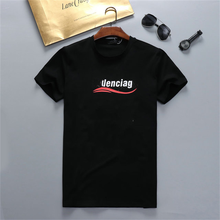 

Designer tide T-shirt chest letters laminated printing short sleeve high street loose oversized casual T-shirt 100% cotton high quality men's and women's tops S2