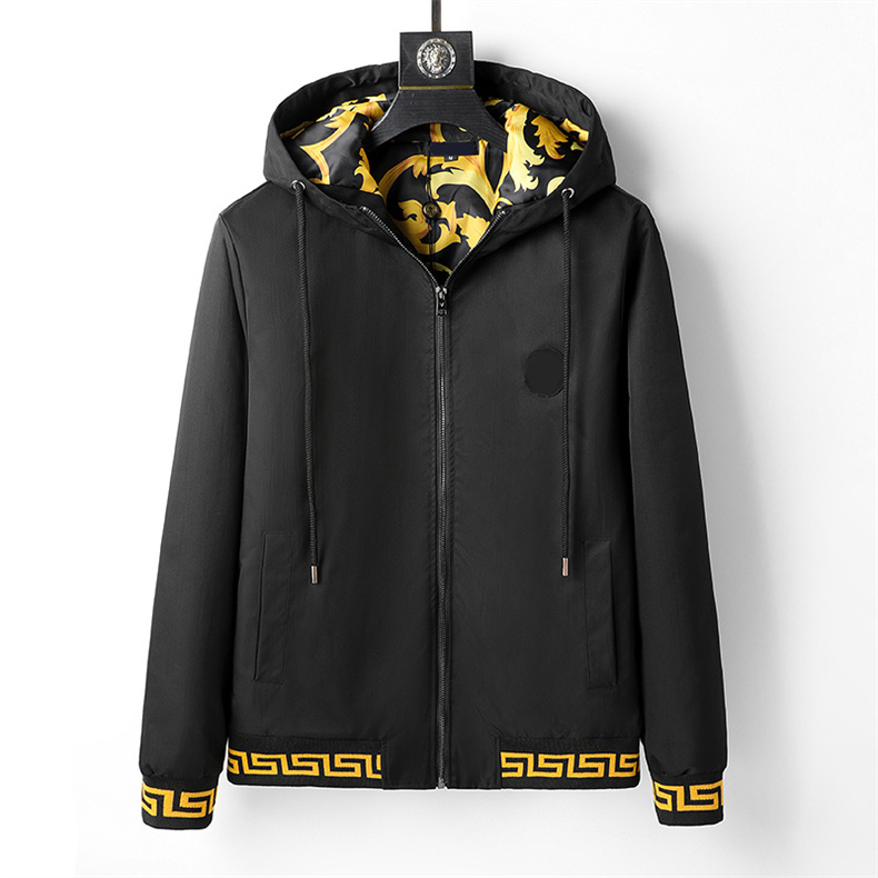 

European and American designers luxury men's jackets hooded autumn winter women's long sleeve trench coat fashion zipper Outerwear 312