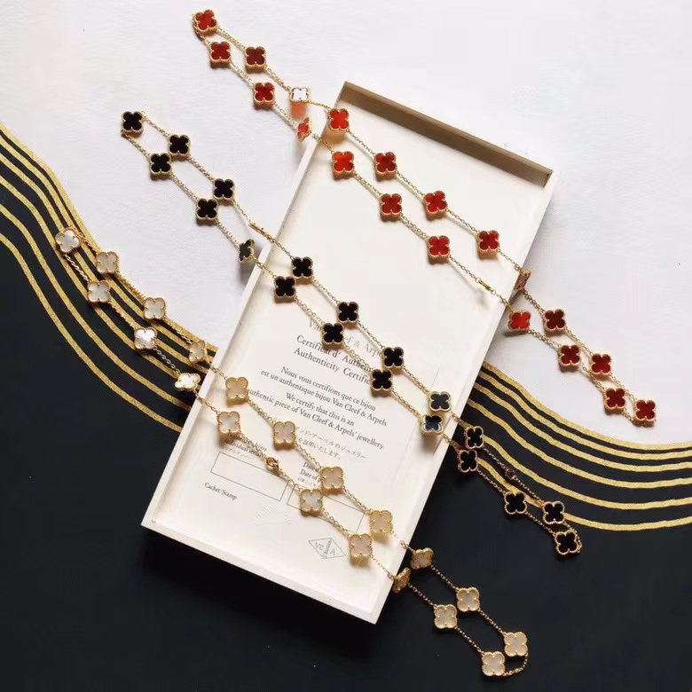 

DUPE best Van Cleef & Arpels Super Four Leaf Necklace 20 Flower Chain Seiko Edition Clover 1.5cm Clover Sweater Wear