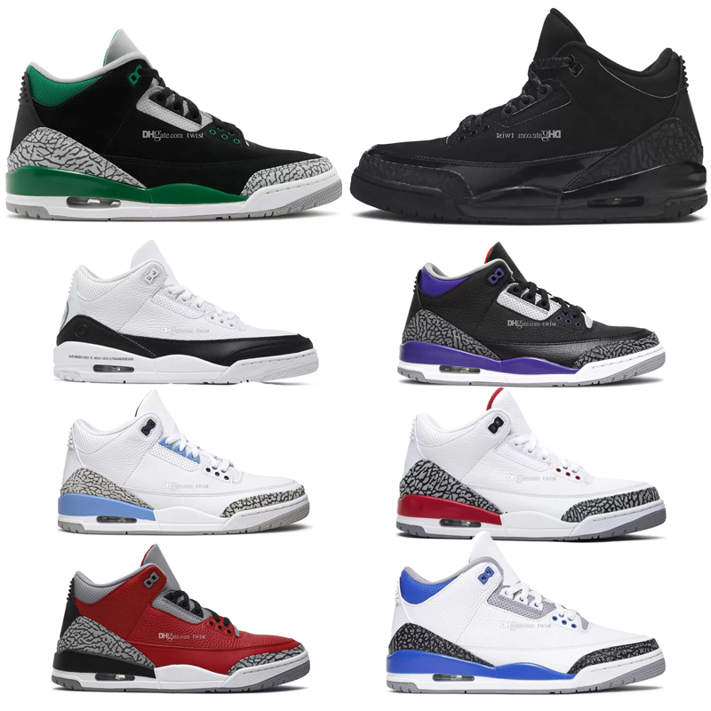 

High quality Jumpman 3 Black Cat Basketball shoes 3s Cool Grey Raised By Women Court Purple Pine Green Racer Blue Seoul UNC White Fire Red Laser Orange Sneakers, Cool grey 2021
