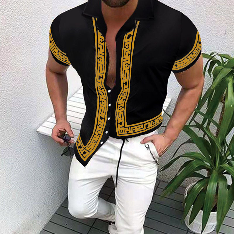 mens camisa letter printed dress shirt clothing blouse hawaii short sleeve summer blouses plus size shirts 3xl tops hawaiian top hombre casual stree