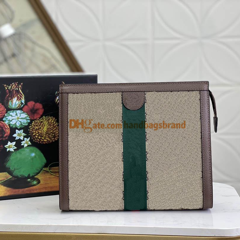 

625549 ophidia Clutch Bags zipper Toiletry Pouch leather Handbags Purses italy Men Women envelope clutch famous Ophidia Wallet Key Pouch folder size 26*20.5*6cm, Shiping cost