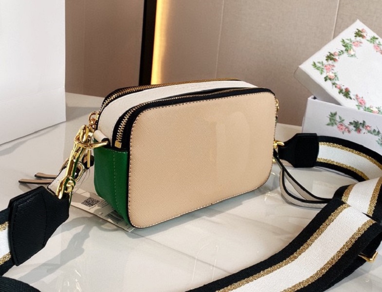 

Designers camera Leather Women's Bag Fashion Shoulder Bag Ladies Handbag Pure Color Casual marc Crossbody Bags, Box