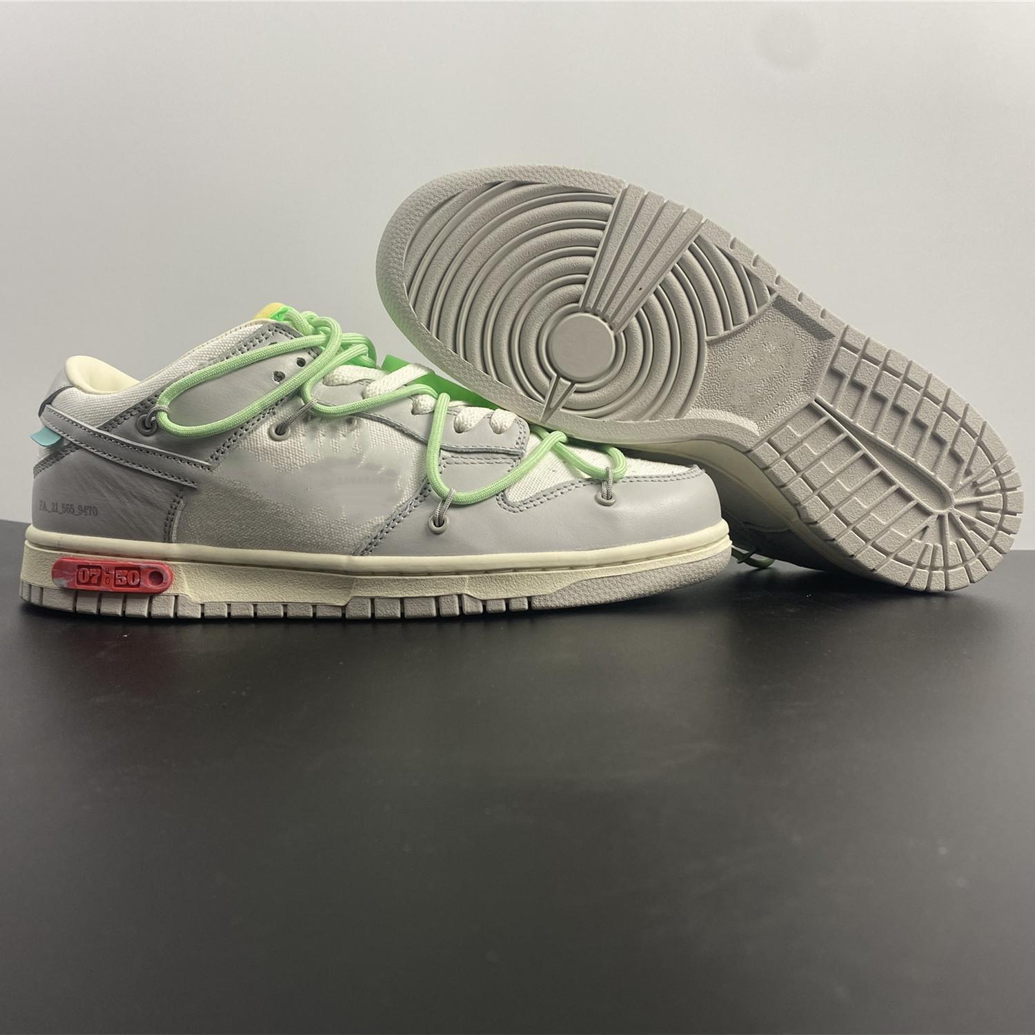 

Mens Shoes Dunks Lows Dear Summer #7 From the 0ff-White Basketball Shoes High Quality Sports Sneakers Real Leather Color White Grey Green Size 36-47 Available, Box
