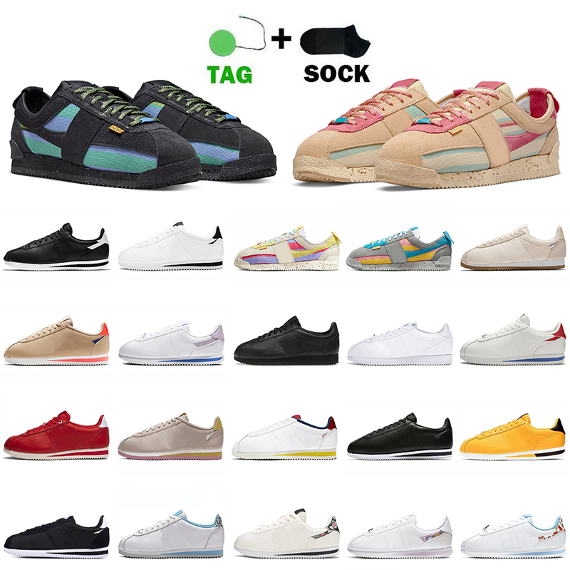 

Designer Platform Runner Sneakers With Socks Cortez Running Shoes Union LA X Cortez Noir Smoke Grey Sesame Lemon Frost Classic Leather Black White Women Mens Trainer, C45 day of the dead 36-44