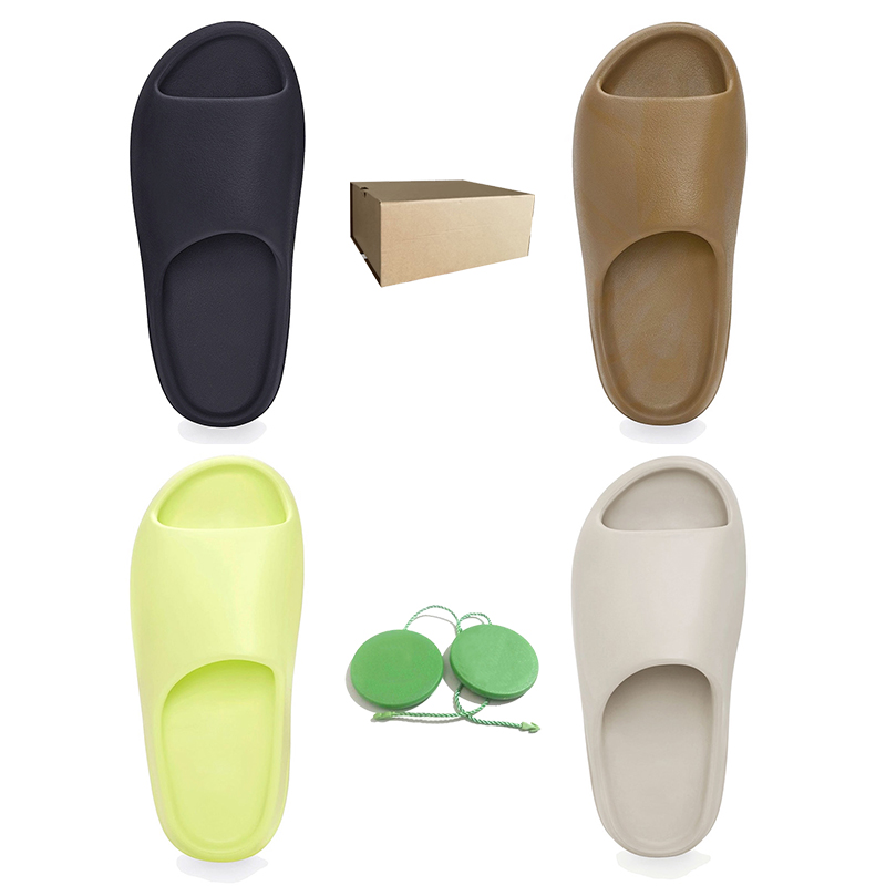 

slippers designers men women Glow Green Desert Sand Earth Brown Resin Orange Bone Soot mens slipper, # 2