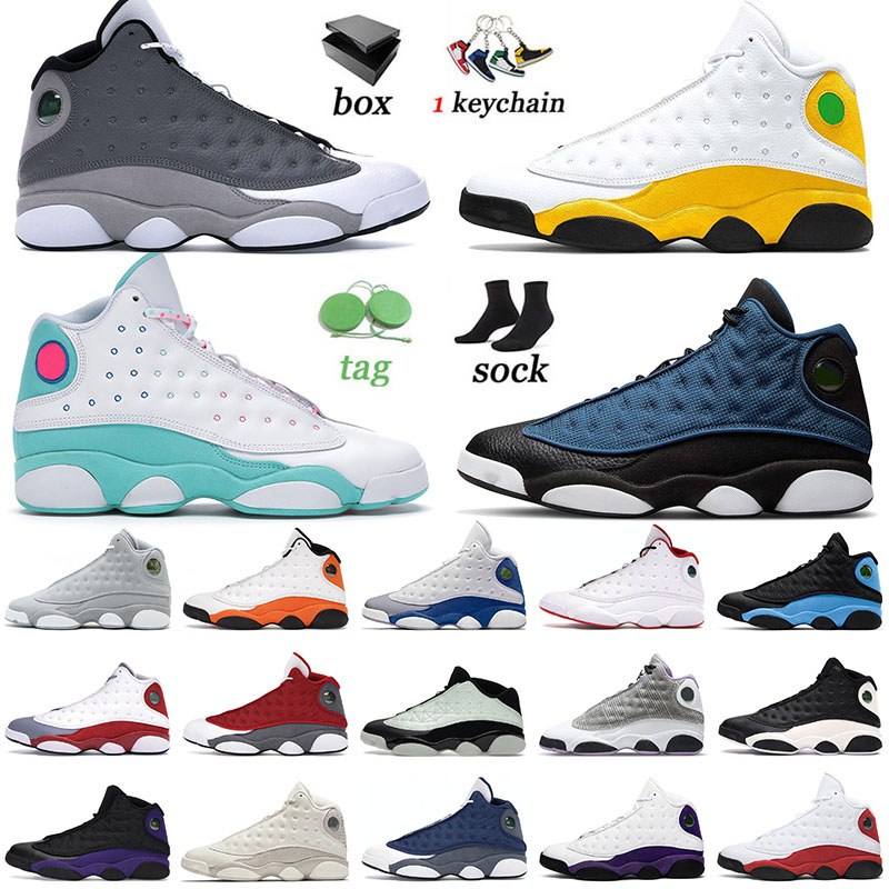 

Top Quality 2022 Basketball Jumpman Shoes 13 13s XIII Del Sol Atmosphere Wolf Grey Hyper Royal Flint Cap And Gown Men Women Sneakers Trainers Eur 47, C42 french blue 40-47
