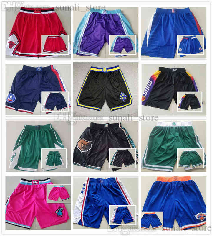 

Stitched 2022 ''NBA''Team Game Basketball Shorts For Fans Sportswear Pants Breathable Casual Men, Colour