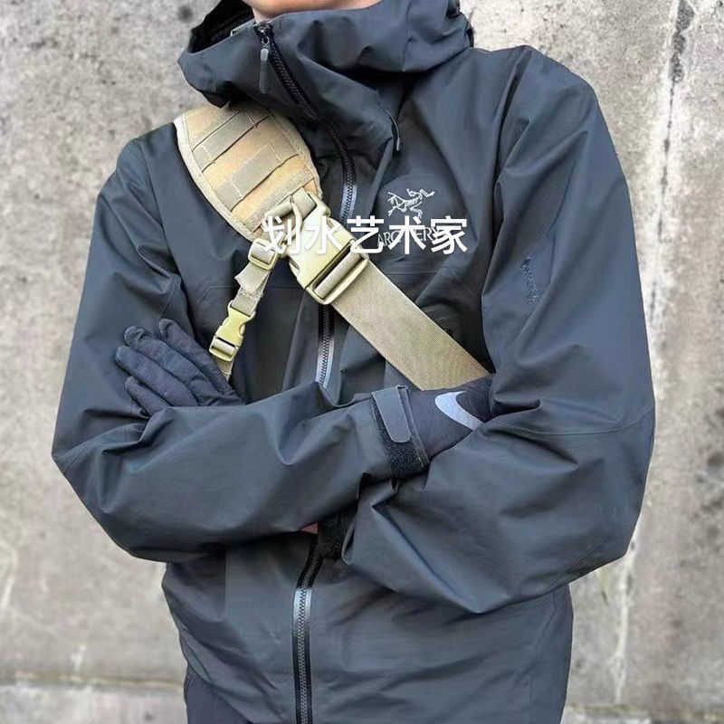 

Men' Jackets Arc bird home beta soft shell stormsuit windproof, waterproof and breathable outdoor sports warm jacket for men and women, Black