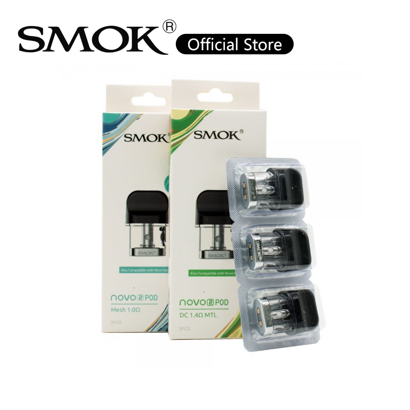 

Smok Novo 2 Mesh Pod 0.8ohm 0.9ohm 1.0ohm 1.4ohm DC MTL Mehsed Replacement Cartridge For Novo2S Kit 100% Authentic