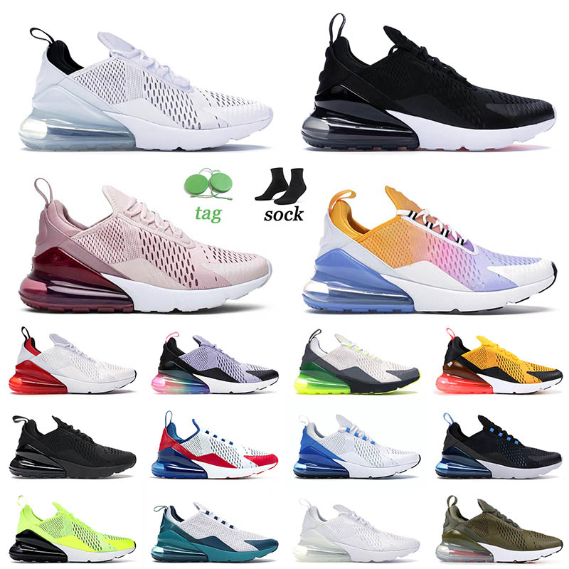 

2022 Top Quality Cushion 270 Sports Running Shoes Size 13 Triple Black White Barely Rose University Gold Medium Olive for Men Women 270s Trainers Sneakers 36-47, A6 barely rose 36-40