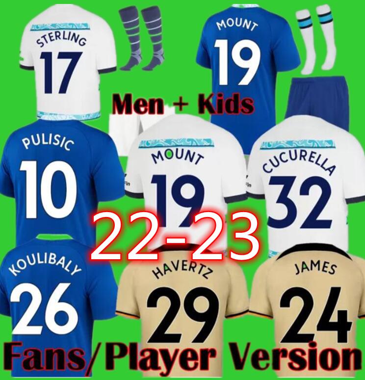 

22 23 STERLING CFC Player Version Soccer Jersey Fans PULISIC MOUNT Match HAVERTZ ZIYECH CHILWELL 2023 KOULIBALY football shirt WERNER CUCURELLA kits KANTE maillot, Customize