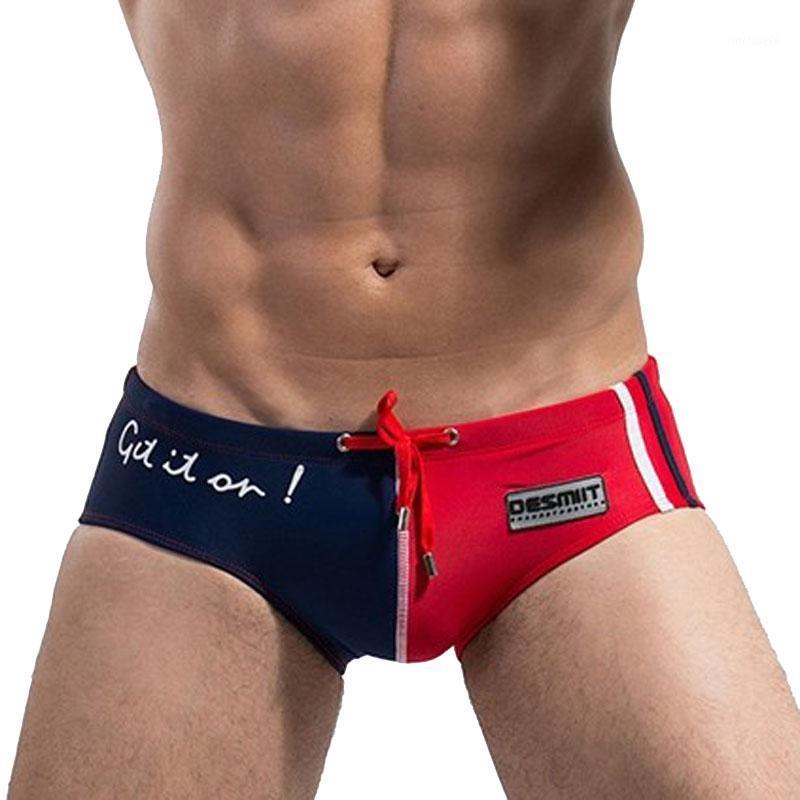 

Men's Swimwear Sexy Men Low Waist Nylon Patchwork Bikini Bathing Swimsuit Quick Dry Breathable Swm Briefs Sport Beach Surfing TrunksMen's, Green