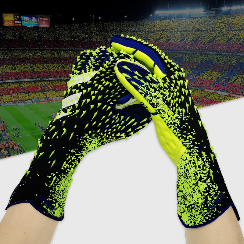 

2022 New Goalkeeper Gloves Finger Protection Professional Men Football Gloves Adults Kids Thicker Goalie Soccer glove, Color a