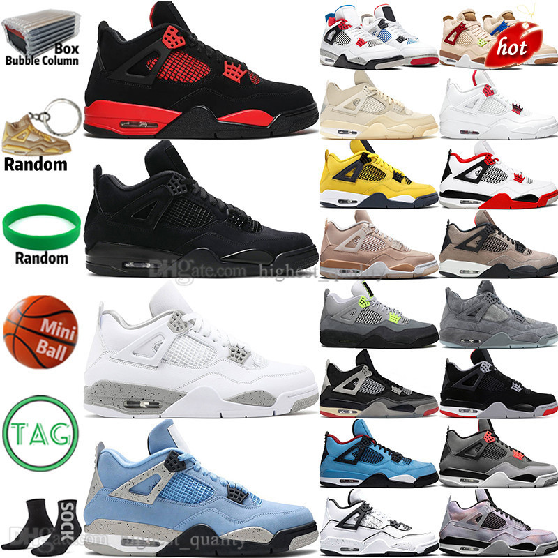 

TOP Oreo Sail Black Cat 4 4s Mens Basketball Shoes University Blue Fire Red Thunder White Cement Bred Taupe Haze Cool Grey Lighnting Diy Men, 10