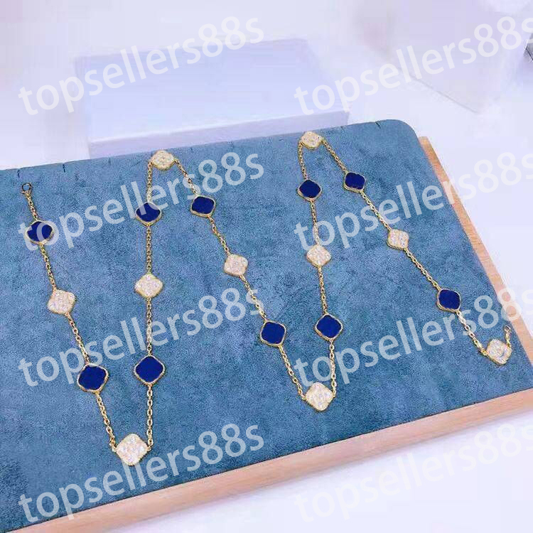 

high quality elegant extravagance 20 pattern diamond Necklace silver gold fashion jewelry necklaces collarbone chains choker Party woman Gift with BOX