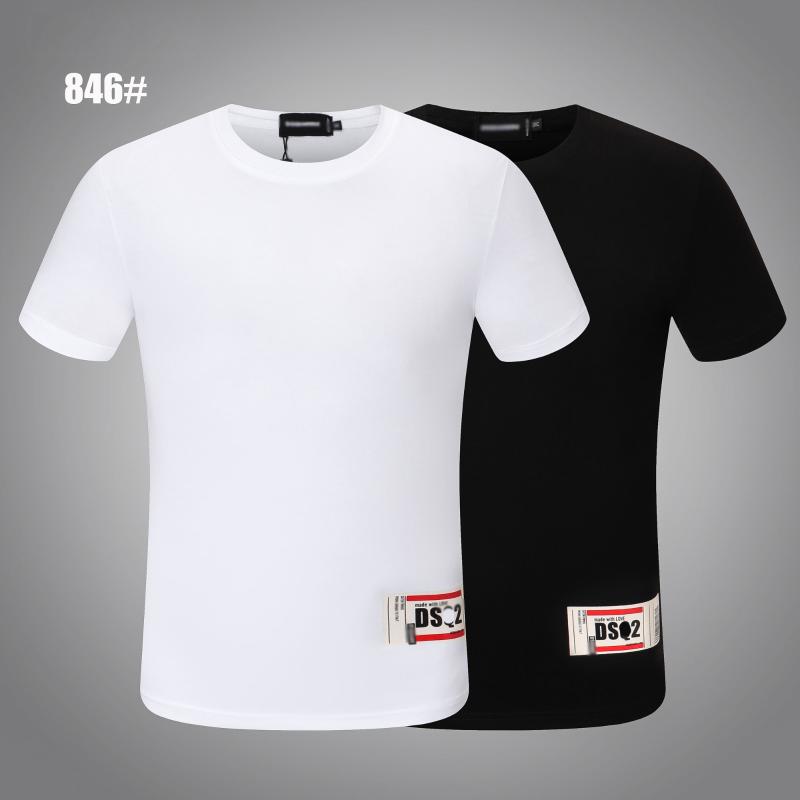 

Men's T-Shirts Summer Street Hip-Hop Round Neck Short-Sleeved T-shirt Cotton Locomotive Letter Printing Casual Tee Men/Women UareD2 846Men's, Black