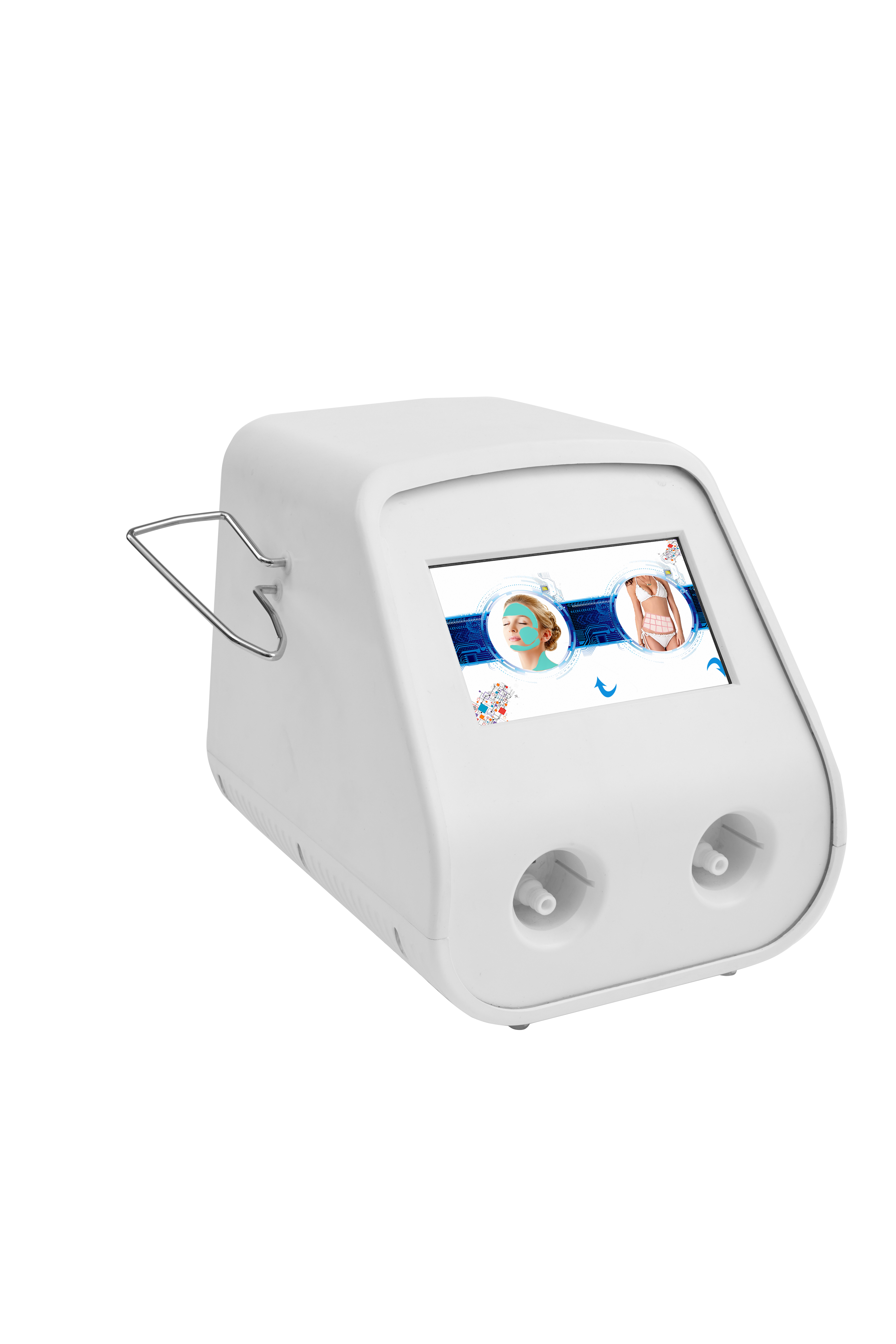 

Double-handle skin rejuvenation No-Needle Mesotherapy Device fractional tixel remover stretch marks removalg Anti-Puffiness Face Lift Wrinkle Needle machine