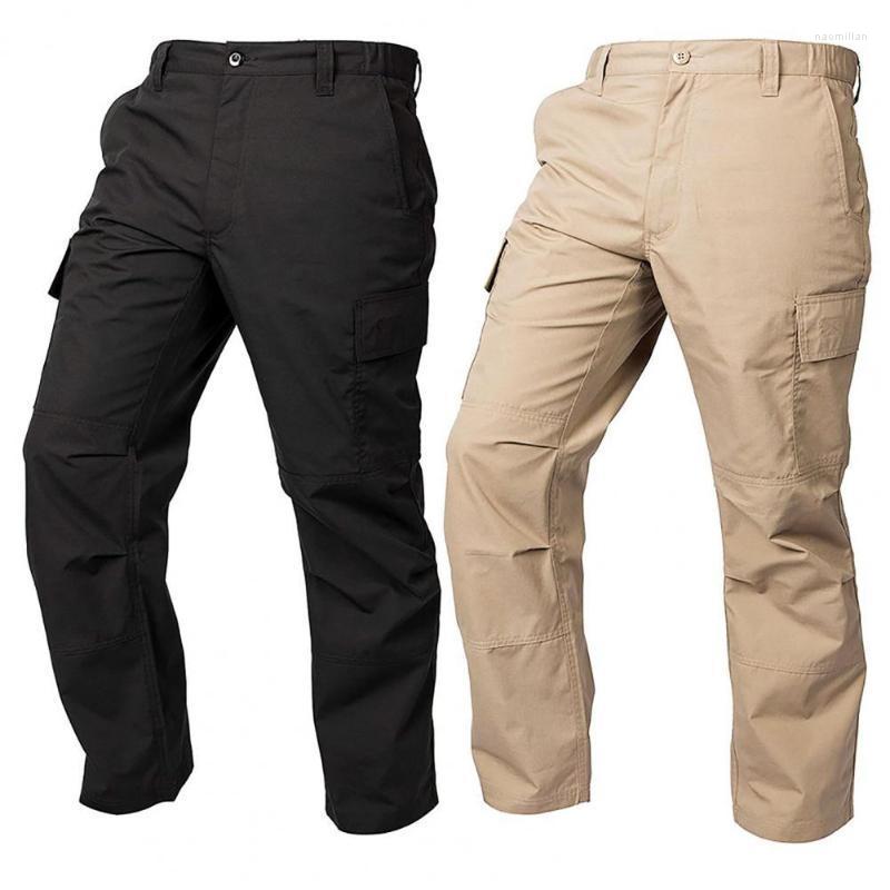 

Men's Pants Men City Military Tactical Solid Color Mid Waist Multi-pockets Summer Trousers Combat Army Men's ClothingMen's Naom22, Brown