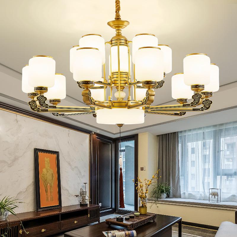 

Pendant Lamps Chinese Chandelier Living Room Lamp Modern Simple Duplex Building Villa Tassel Lighting Headlamp