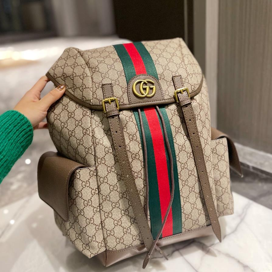 

2022 Gucci backpack men designer fashion school bag classic GG backpacks with top quality size 43*30cm, Brown