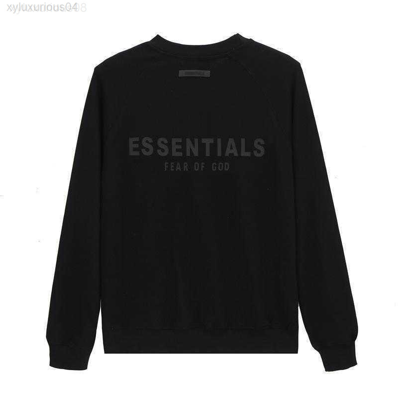 Dhstreetwears Hoodies Fog Essentials Bear of God Season 7 Row Lettre en caoutchouc Sweater de cou rond pour les hommes Fashion Fashion Designer s