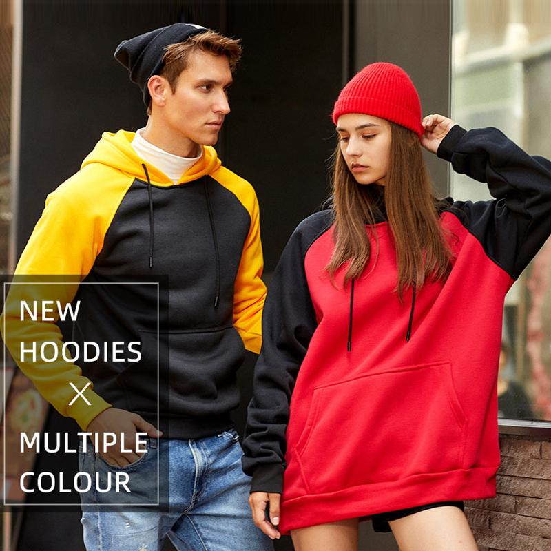 

Men's Hoodies & Sweatshirts Men Hip Hop Patchwork Streetwear Fleece Hooded Male Winter Autumn Casual Pullover Couple Outwear One PieceMen's, Wy18red