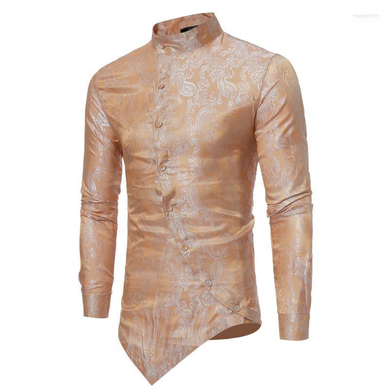 

Men's Dress Shirts Arrival Tilted Shirt Fitness Men Cool Blouse Party Beach Punk Rock 2022 Fashion Wedding Tuxedo Casual Tops1, Wine red