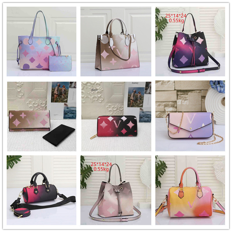 

spring in the city series Women Bag Louiseity sunrise sunset midnight Pastel on the Tote go Speedy NEO Crossbody Shoulder Bags Noe Handbag, You can look more picture