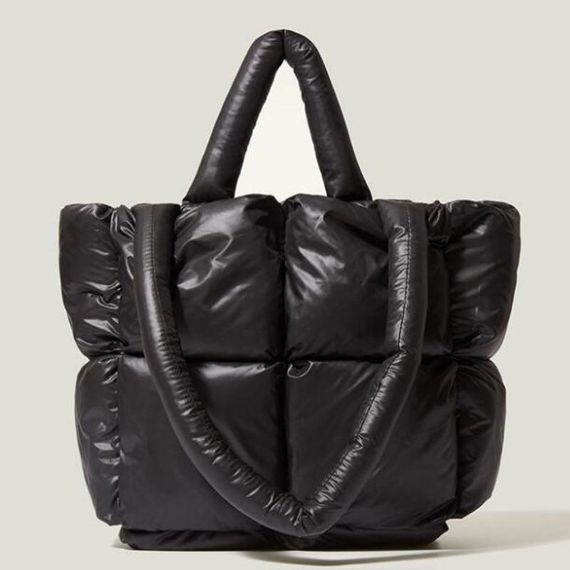 

Evening Bags Winter Cotton Space Bale Luxury Handbags Women Totes Designe Bag Down Feather Large Capacity Shoulder Sac A Main BolsasEvening, 02