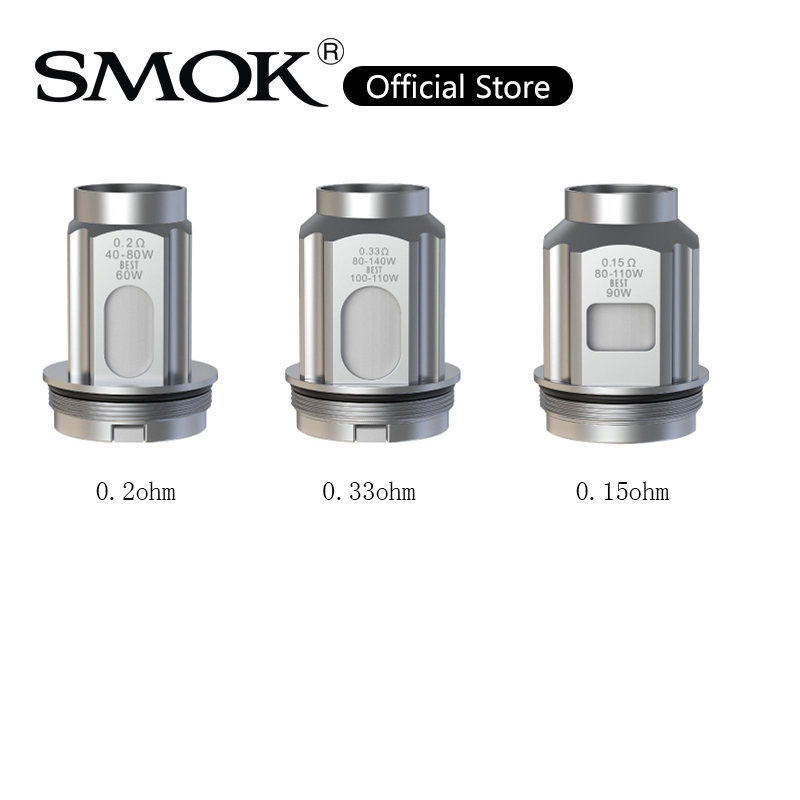 

Smok TFV18 Mini Coil 0.33ohm 0.15ohm V18Mini Dual Meshed Replacement Coils For R-Kiss 2 Kit 100% Authentic