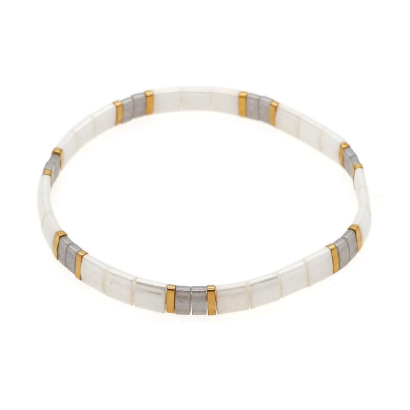 

Charm Bracelets Go2boho Japanese Tila Beaded Jewellery Glass Beads Pulsera Stretch Gift Miyuki Bracelet For Women Jewelry Trendy
