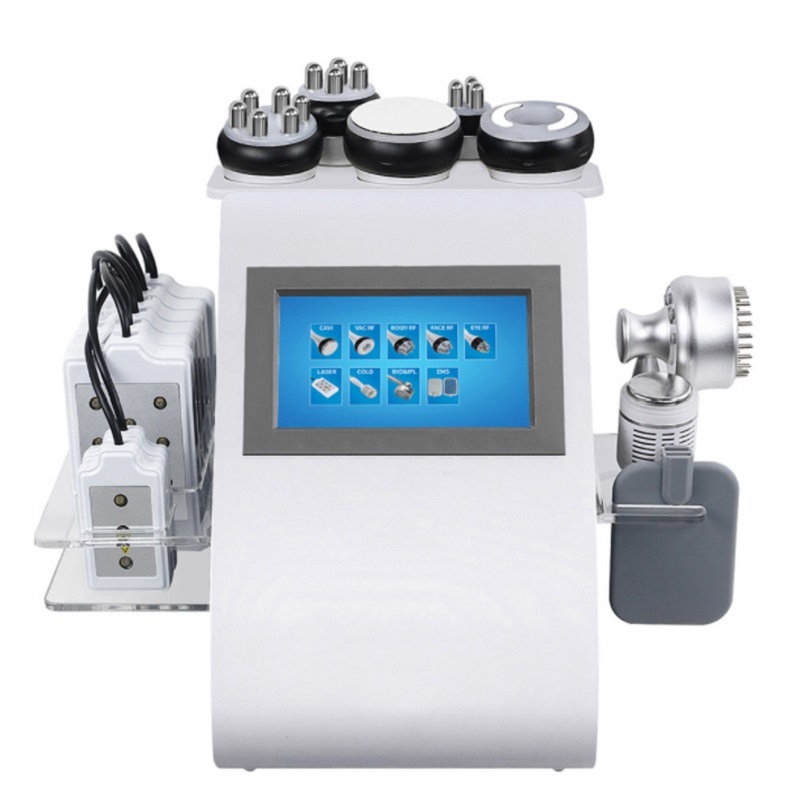 9 sur 1 Device de beauté ultrasonique minceur de réduction des graisses EMS Laser Façonnant la cavitation mince machine