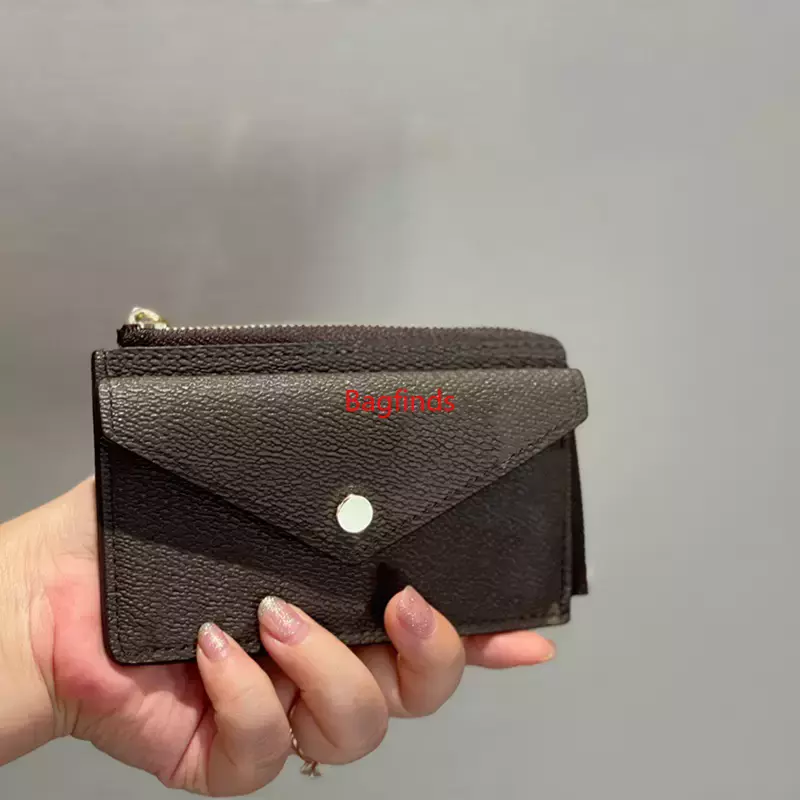 

2022 Fashion M69431 Luxurys WALLET CARD HOLDER RECTO VERSO Designers Womens Mini Zippy Organizer Wallet Coin Purse Bag Belt Charm Key Pouch Accessoires, Brown grid