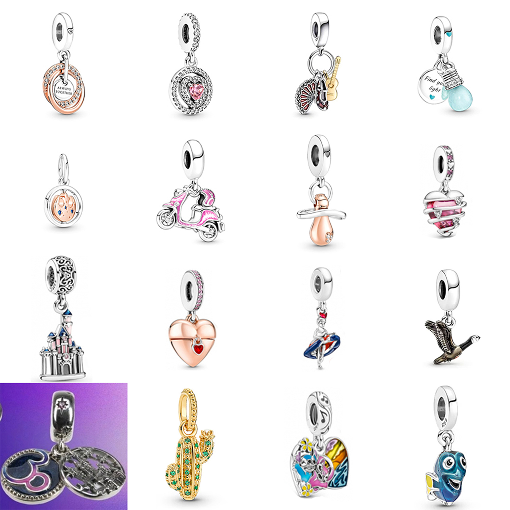 

NEW 2021 100% 925 Sterling Silver 780797C01 791476C01 and luxurious DIY Women Original Bracelet Fashion Jew elry Gift1