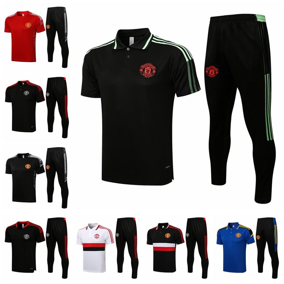 

2122 Manchester Soccer Polo Jacket Football Tracksuits maillot foot BRUNO FERNANDES MARTIAL UTD UNITED Survetement Chandal Trainin2276, 21
