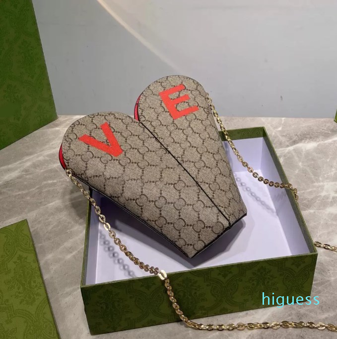 

Heart bags women shoulder bag luxury high quality top designer handbags totes, Picture color with logo 9*22 cm