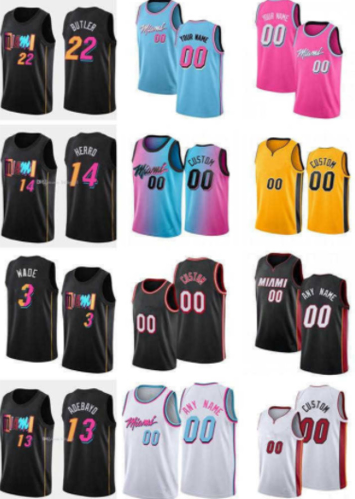 

75th Custom Miami''Heat''Jersey men Women Youth Gabe 2 Vincent Omer 77 Yurtseven Caleb 16 Martin Dwyane 3 Wade Basketball Jerseys, Color