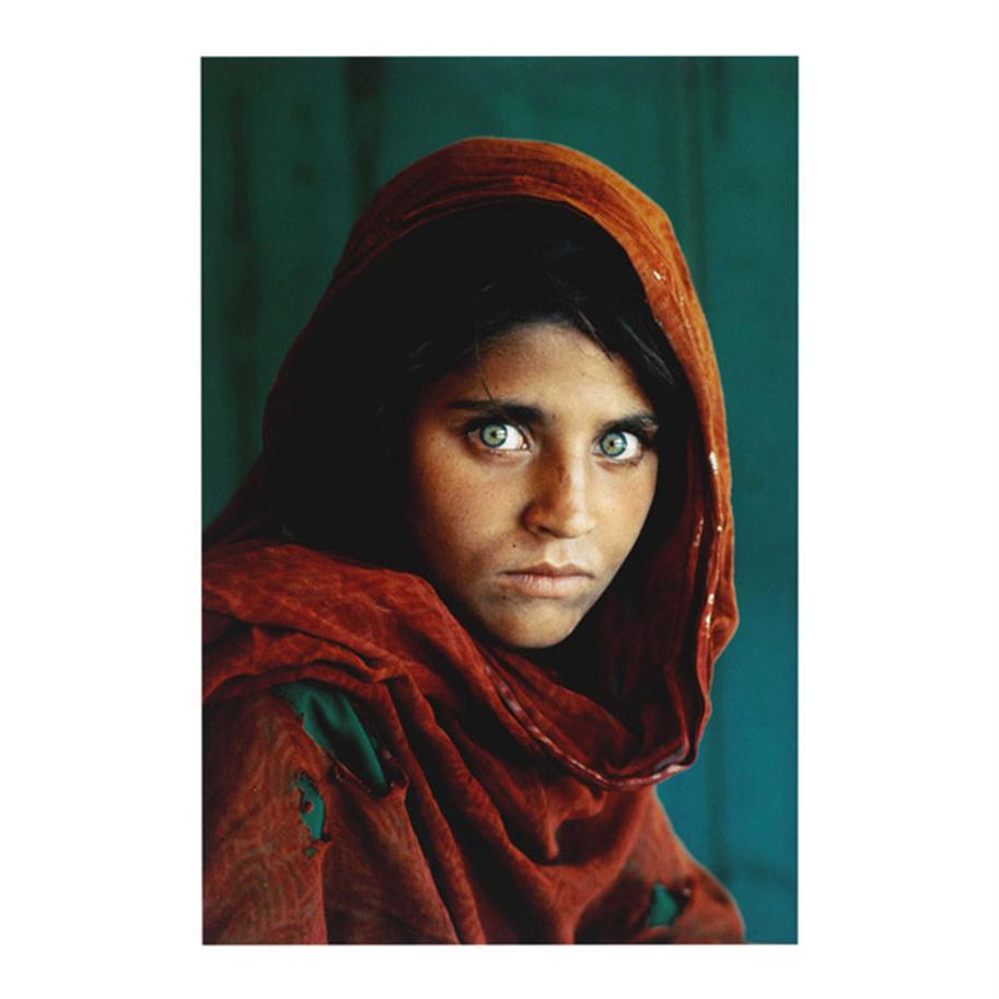 

Steve McCurry Afghan Girl 1984 Painting Poster Print Home Decor Framed Or U248S