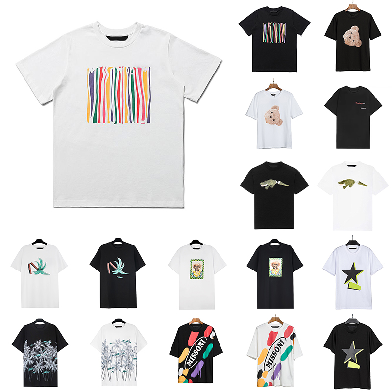 

palms Designer womens T Shirt mens tshirt white Embroidery black summer printing 2022 t-shirt Clothing spray letter short sleeve spring men women tshirts, This option does no ship
