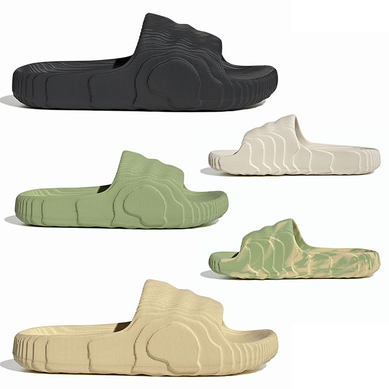 

Casual adilette 22 slides designer Slippers luxury shoes pantoufle platform Scuffs sandales magic lime desert sand black white sandals mens womens sliders fashion
