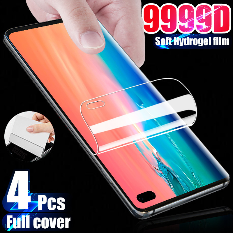 

4Pcs Hydrogel Film Screen Protector For Samsung Galaxy S10 S20 S21 S8 S9 Plus Note 20 Ultra A51 A71 A50 A21S A31 A12 A32 A52 A72