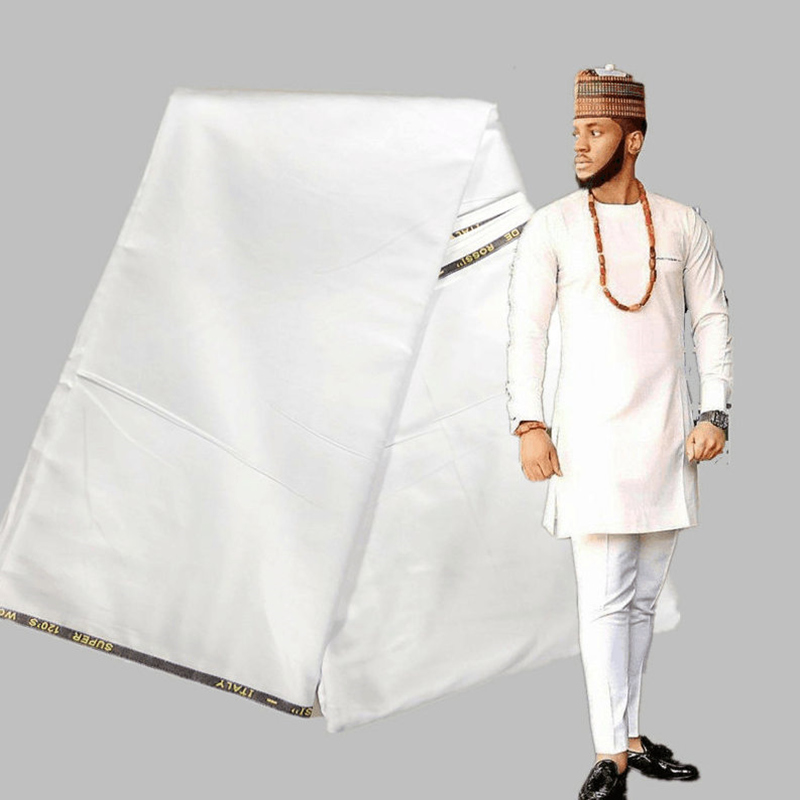 

New Dubai Cashmere Wool Fabric For Men Sewing Shirt Soft men garment Material 5Yards Best Quality atiku