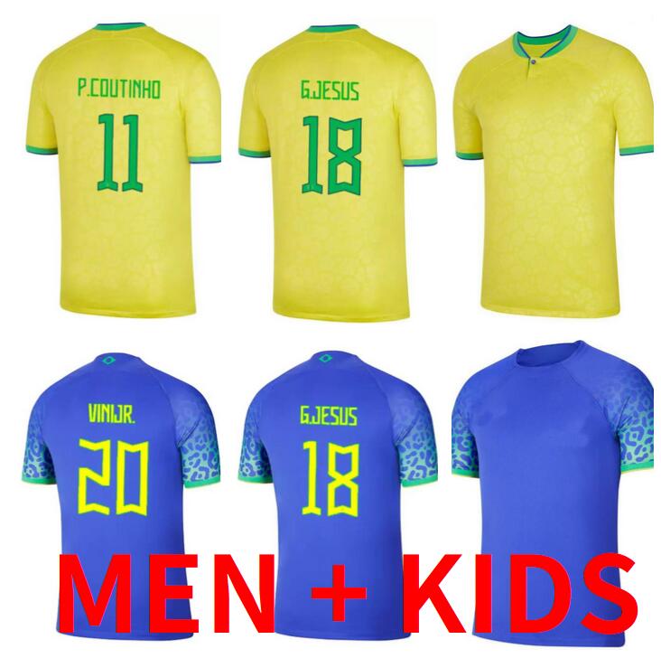 

ANTONY CASEMIRO JESUS BrAZiLs soccer jerseyS RICHARLISON Camiseta PAQUETA VINICIUS JR RODRYGO DANI ALVES Brasil maillots football shirt WORLD CUP men kids uniform, 22/23