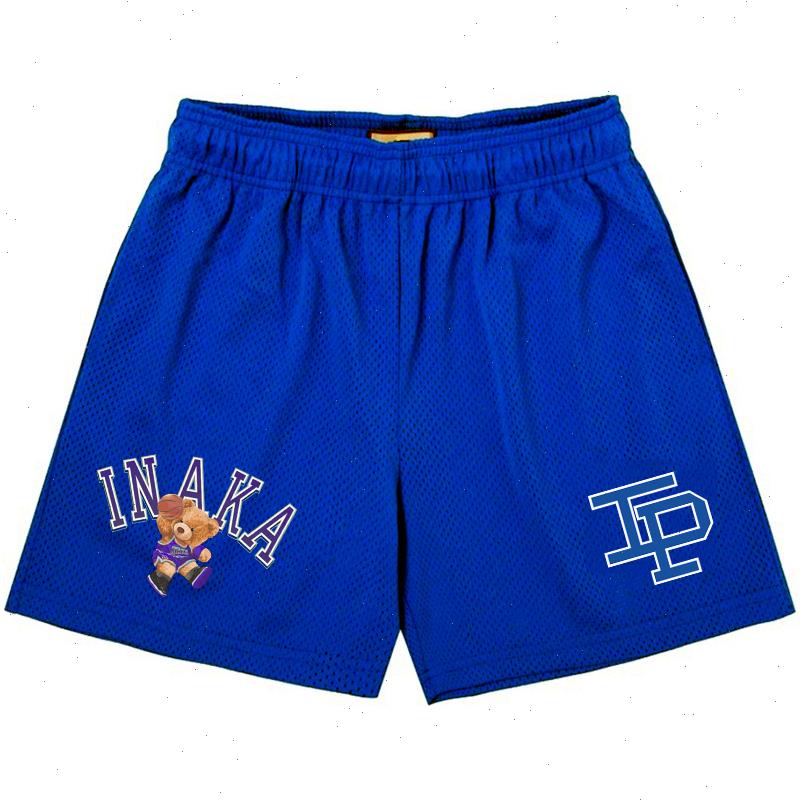 

Inaka Power Shorts Men Women Mesh Classic Gym Basic Fashion Ip, Blue
