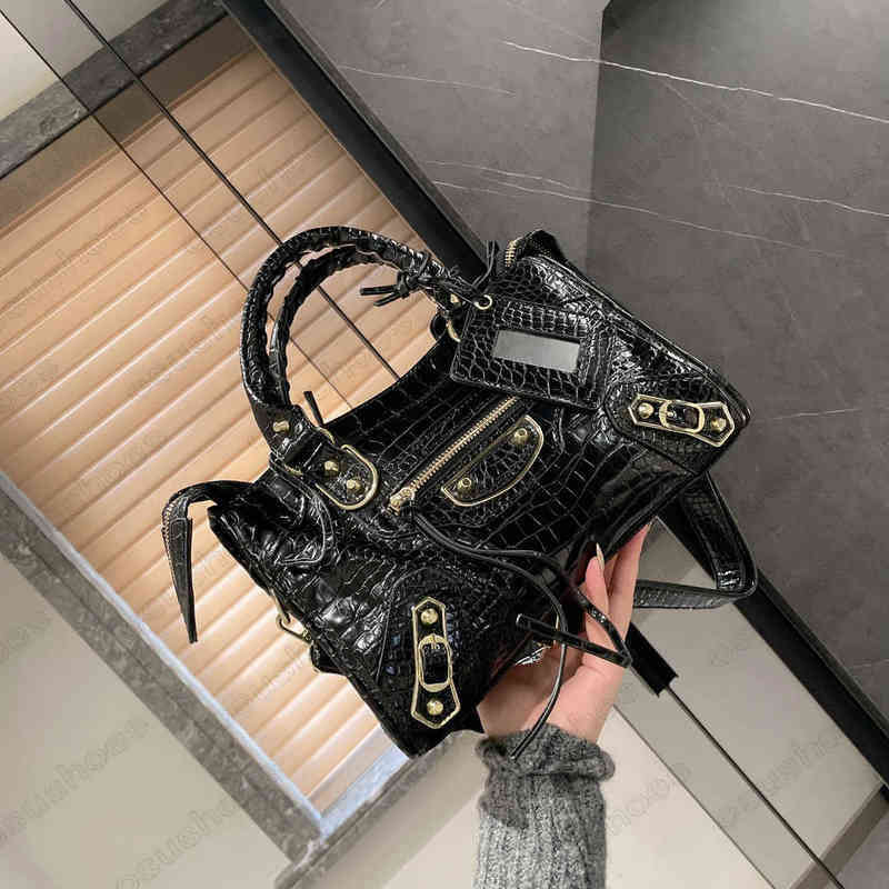 

Balencaigass Designer Handbag Motorcycle Bag Alligator Hourglasss Packbag Classic Womens Tote Luxurys Leather Shoulder Bags Crossbody Mens Large, No bag