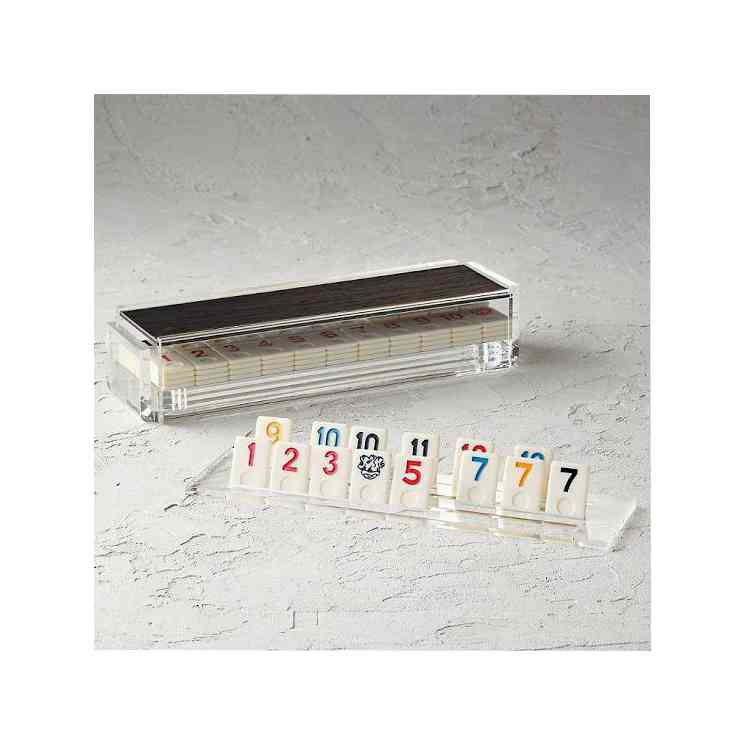 

Lucite Board Game Set For All Age Person Stylist Gift Brain Booster Game Custom Acrylic Rummy Q Sets