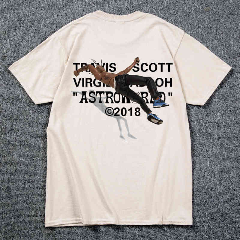 

2022 New Fashion Hip Hop T Shirt Men Women Travis Scotts ASTROWORLD Harajuku T-Shirts YOU WERE HERE Letter Print Tees Tops T220517, White 2