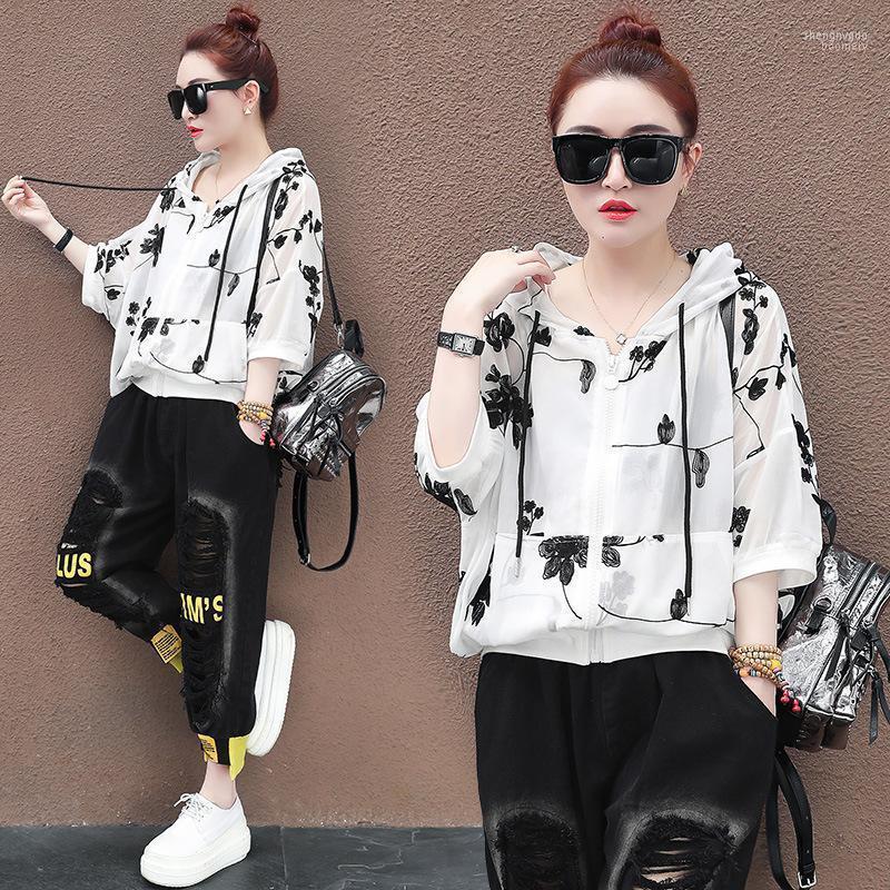 

Women's Jackets Sunscreen 2022 Summer Medium And Long Casual Lovely Coat Spring Autumn Students Are All In Korean Style, Black